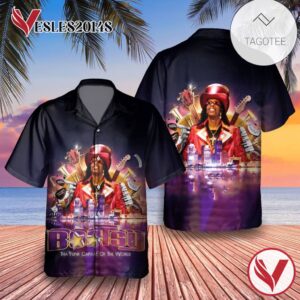 Bootsy Collins The Funk Capital Of The World Album Cover Hawaiian Shirt, Best Gift For Music Lovers Vesles2014S