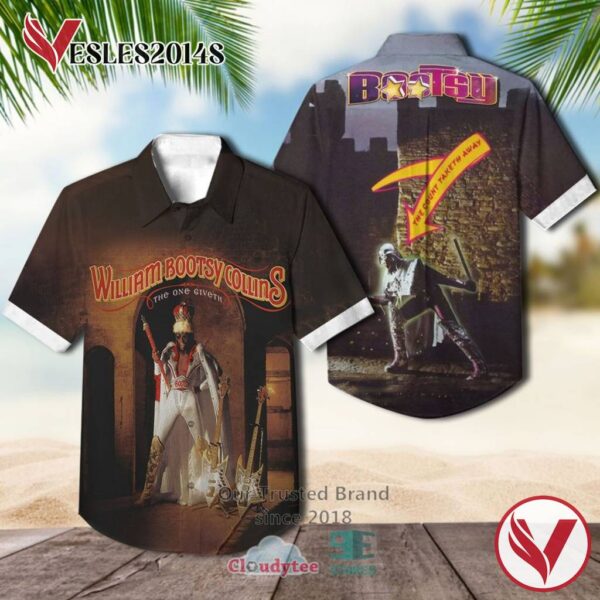 Bootsy Collins The One Giveth the Count Taketh Away Album Hawaiian Shirt, Best Gift For Music Lovers Vesles2014S