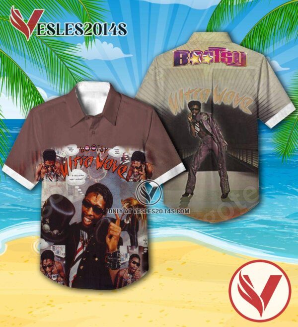 Bootsy Collins Ultra Wave Album Cover Style 2 Hawaiian Shirt, Unique Gifts For Music Lovers - Vesles2014S