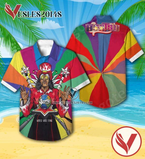 Bootsy Collins World Wide Funk Album Cover Hawaiian Shirt, Unique Gifts For Music Lovers - Vesles2014S