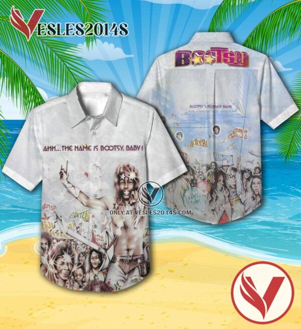 Bootsy’s Rubber Band Ahh The Name Is Bootsy Baby Album Cover Hawaiian Shirt, Unique Gifts For Music Lovers - Vesles2014S