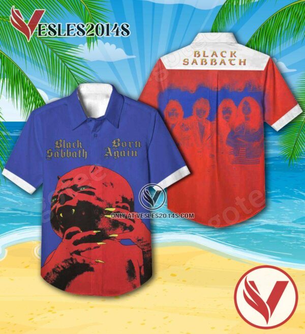 Born Again Album By Black Sabbath Hawaiian Shirt, Unique Gifts For Music Lovers - Vesles2014S