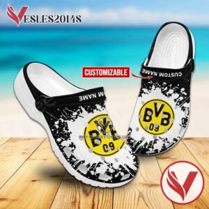 Borussia Dortmund Custom Crocs Clogs, Unique Footwear For Fans