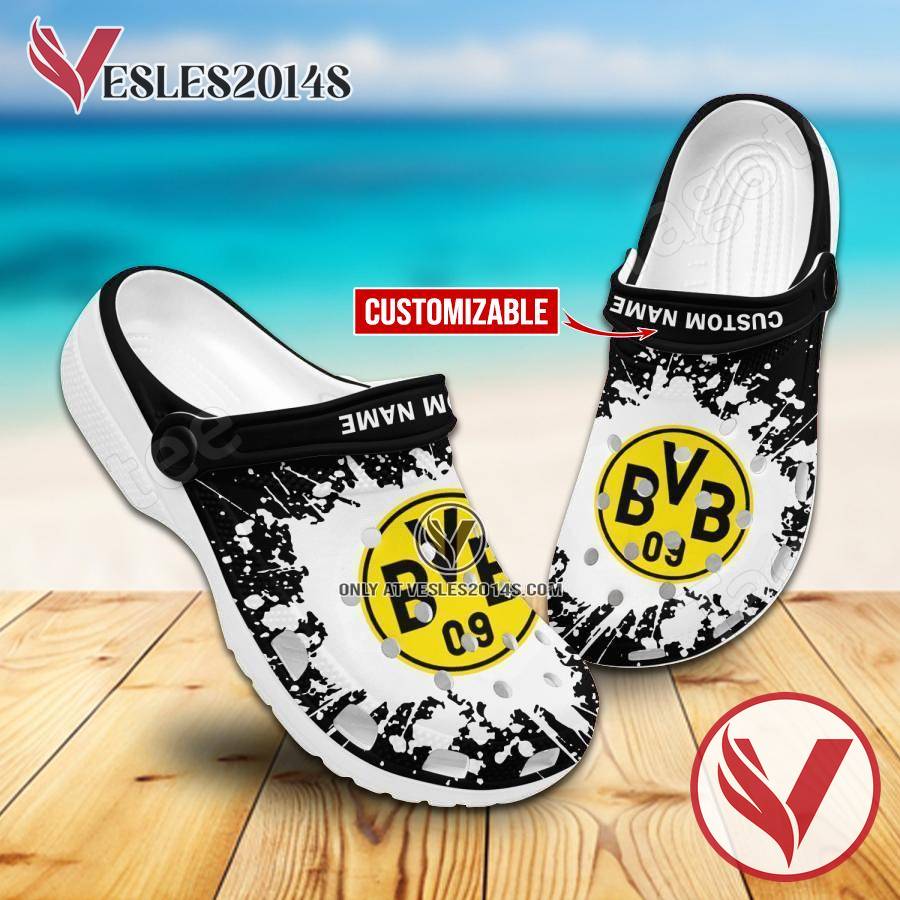 Borussia Dortmund Custom Crocs Clogs, Unique Footwear For Fans