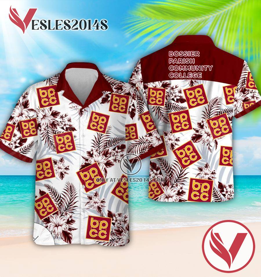 Bossier Parish Community College Aloha Summer Shirt And Shorts, Perfect Gifts Idea In Holiday - Vesles2014S 1