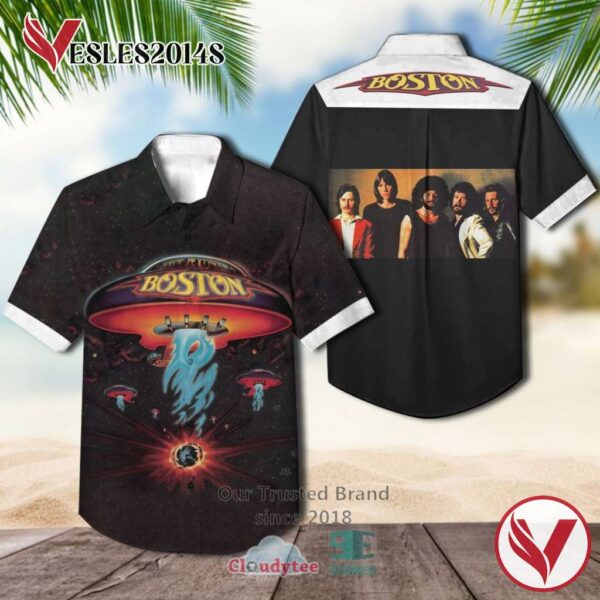 Boston Band Boto Album Hawaiian Shirt, Best Gift For Music Lovers Vesles2014S