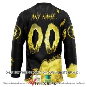 Boston Bruins Blood Personalized Hockey Jersey Shirt, Trending Gifts For Fans - Vesles2014s 1