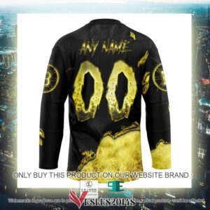 Boston Bruins Blood Personalized Hockey Jersey Shirt, Trending Gifts For Fans - Vesles2014s 3