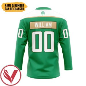Boston Bruins ST Patrick Day Custom Number Custom Name Hockey Jersey, Trending Gifts For Fans - Vesles2014s 1