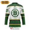 Boston Bruins St Patrick Day Personalized Custom Hockey Jersey, Trending Gifts For Fans - Vesles2014s