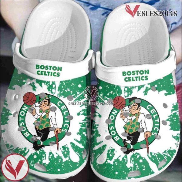 Boston Celtics Basketball Club Crocs Clogs Comfortable Crocband Shoes For Men Women, Unique Gift From  Vesles2014S