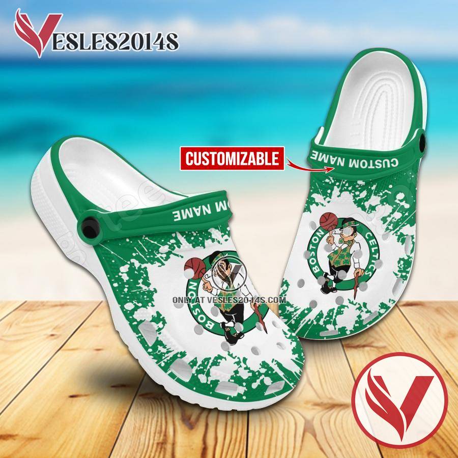 Boston Celtics Crocs Clogs, Unique Footwear For Fans