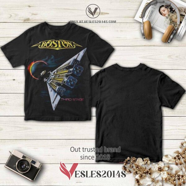 Boston Cool the Engines Album 3D T-Shirt, Perfect Gifts For Music Lovers - Vesles2014S