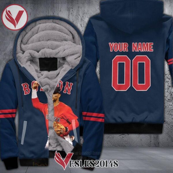 Boston Red Sox Xander Bogaerts 2 Navy Personalized 3D Fleece Hoodie, Best Outfit For Fans Sport - Vesles2014S 1
