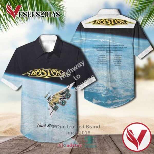 Boston Third Stage Casual Hawaiian Shirt, Best Gifts For Summer Vesles2014S