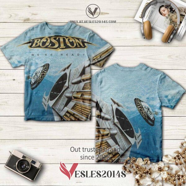 Boston WeRe Ready Album 3D T-Shirt, Perfect Gifts For Fans Music Lovers - Vesles2014S