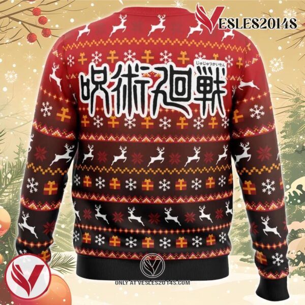 Bottons Symbol Jujutsu Kaisen Ugly Christmas Sweater, Unique Christmas Gift For Fans - Vesles2014S 3