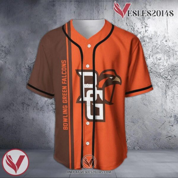 Bowling Green Falcons Baseball Jersey Half Style NCAA, Unique Gifts For Fans - Vesles2014s