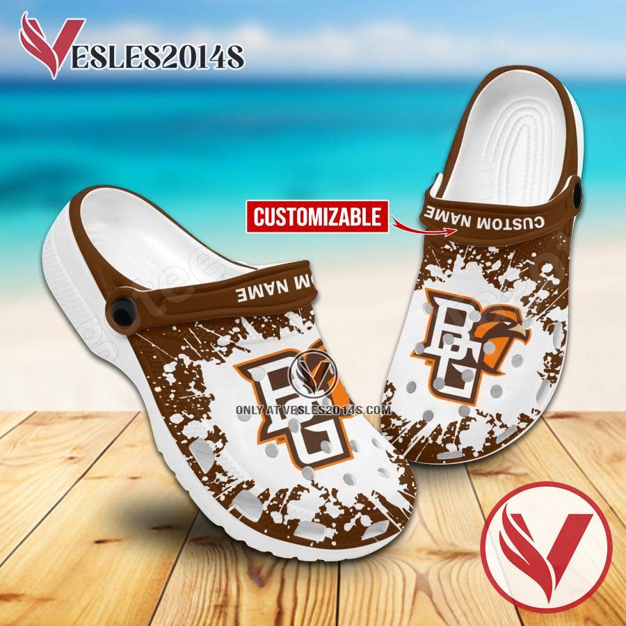 Bowling Green Logo Custom Crocs Clogs, Unique Footwear For Fans