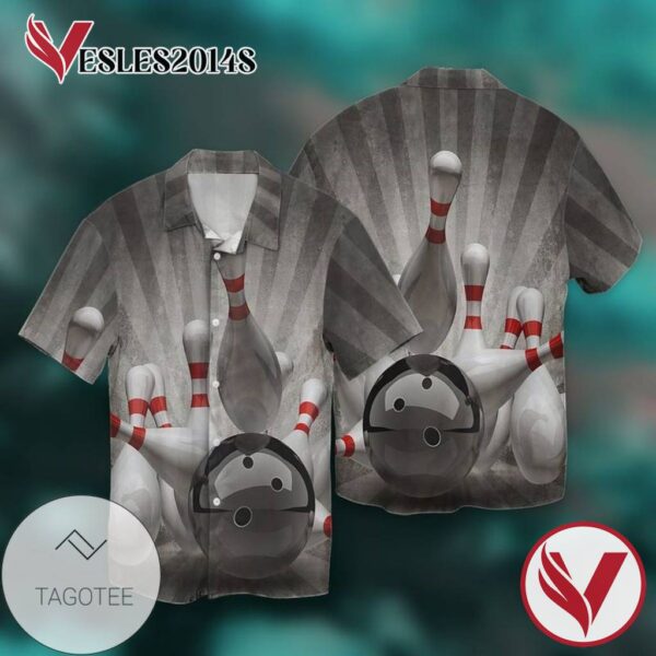 Bowling Sports 1 For Men And Women Graphic Print Short Sleeve Hawaiian Casual Shirt Vesles2014S