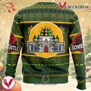 Bowser Castle Mario Bros Ugly Christmas Sweater, Unique Christmas Gift For Fans - Vesles2014S 1