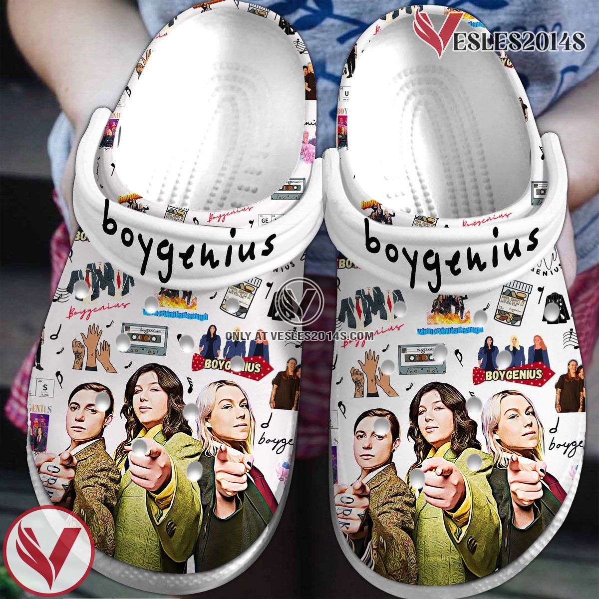Boygenius Music Crocs Crocband Clogs Shoes, Unique Gifts For Fans Style 1 - Vesles2014S
