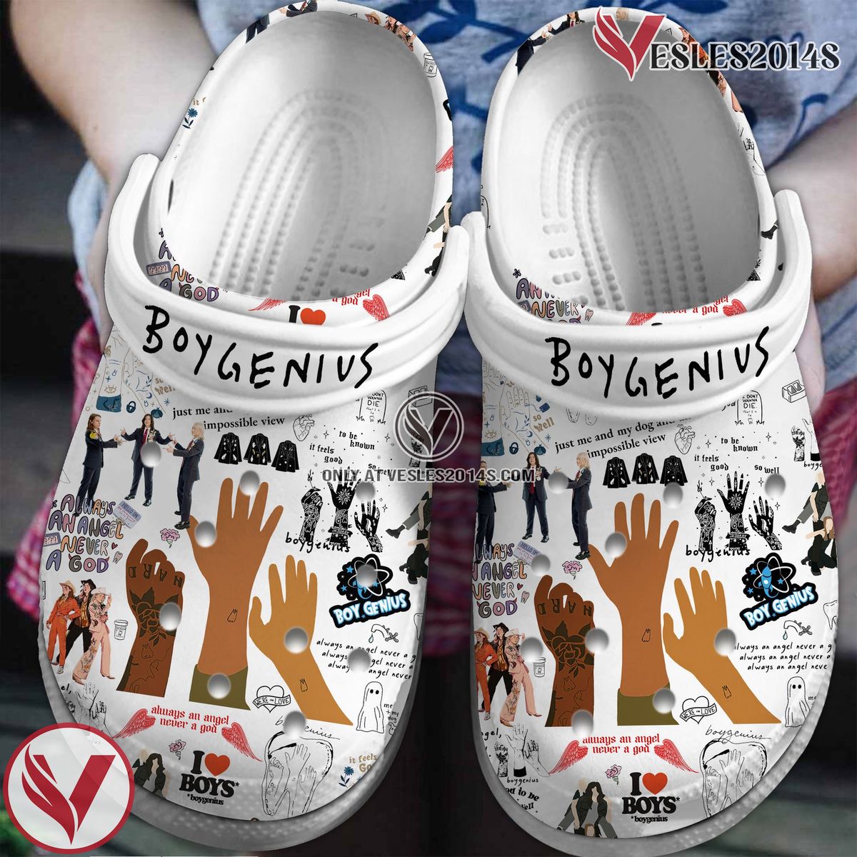Boygenius Music Crocs Crocband Clogs Shoes, Unique Gifts For Fans Style 3 - Vesles2014S