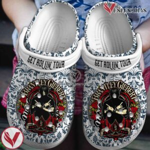 Brantley Gilbert Get Rollin’ Tour Music Premium Crocs Crocband Clogs Shoes, Unique Gifts For Fans - Vesles2014S