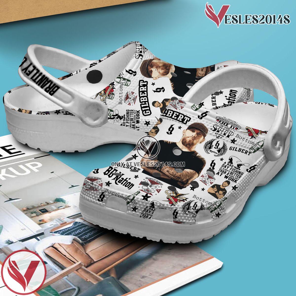 Brantley Gilbert Music Crocs Crocband Clogs Shoes, Unique Gifts For Fans - Vesles2014S 2