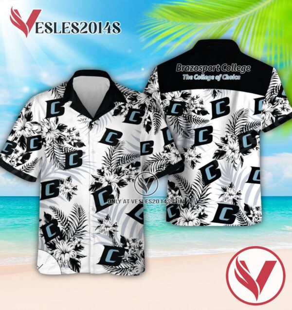 Brazosport College Short Sleeve Aloha Combo Hawaiian, Best Outfit For Holiday - Vesles2014S 1