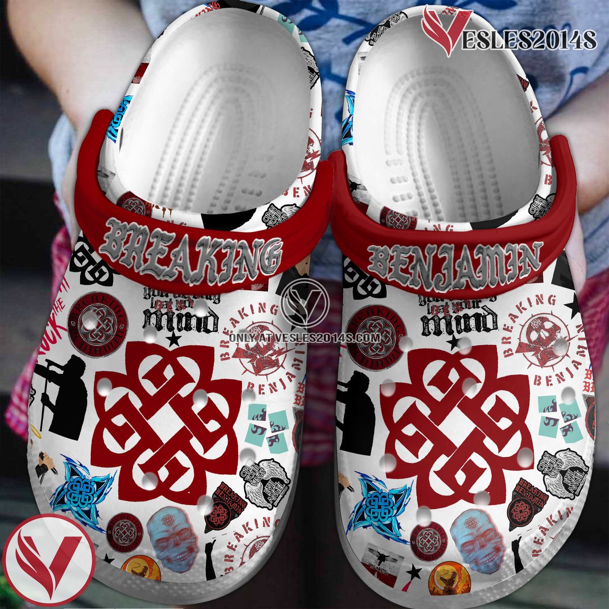 Breaking Benjamin Music Crocs Crocband Clogs Shoes, Unique Gifts For Fans - Vesles2014S