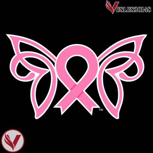 Breast Cancer Awareness Butterfly Black Charity Hockey Jersey - Vesles2014S 4