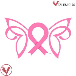 Breast Cancer Awareness Butterfly White Charity Hockey Jersey - Vesles2014S 4