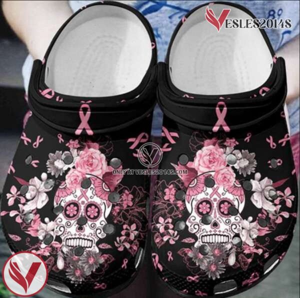Breast Cancer Awareness Floral Classic Clogs Shoes, Unique Gift From  Vesles2014S