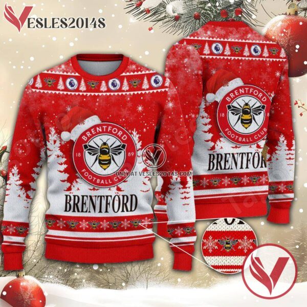 Brentford FC Sport Ugly Christmas Sweater, Unique Gifts For Fans - Vesles2014aS 1