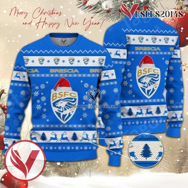 Brescia Calcio Sport Ugly Christmas Sweater, Unique Gifts For Fans - Vesles2014aS 1