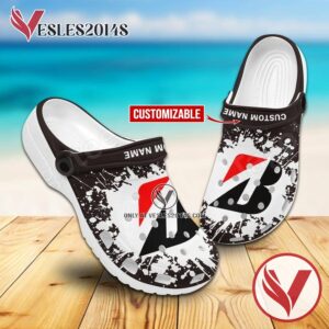 Bridgestone Logo Crocs Clogs, Unique Footwear For Fans