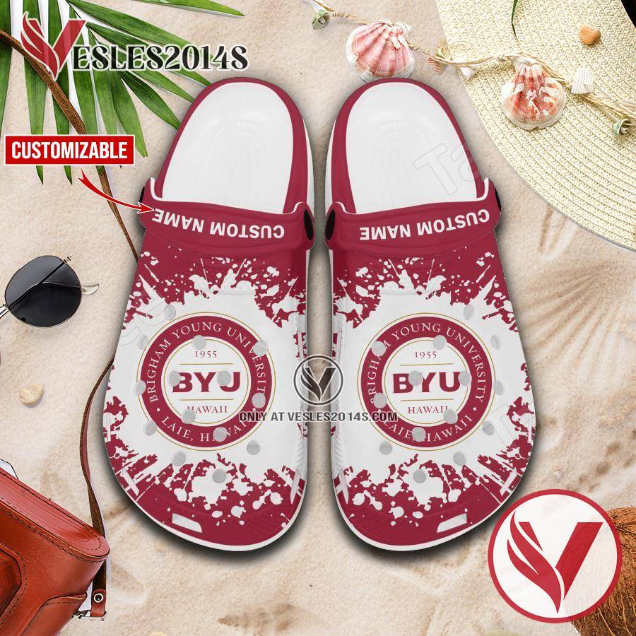 Brigham Young University Hawaii Crocs Clogs, Unique Footwear For Fans 1
