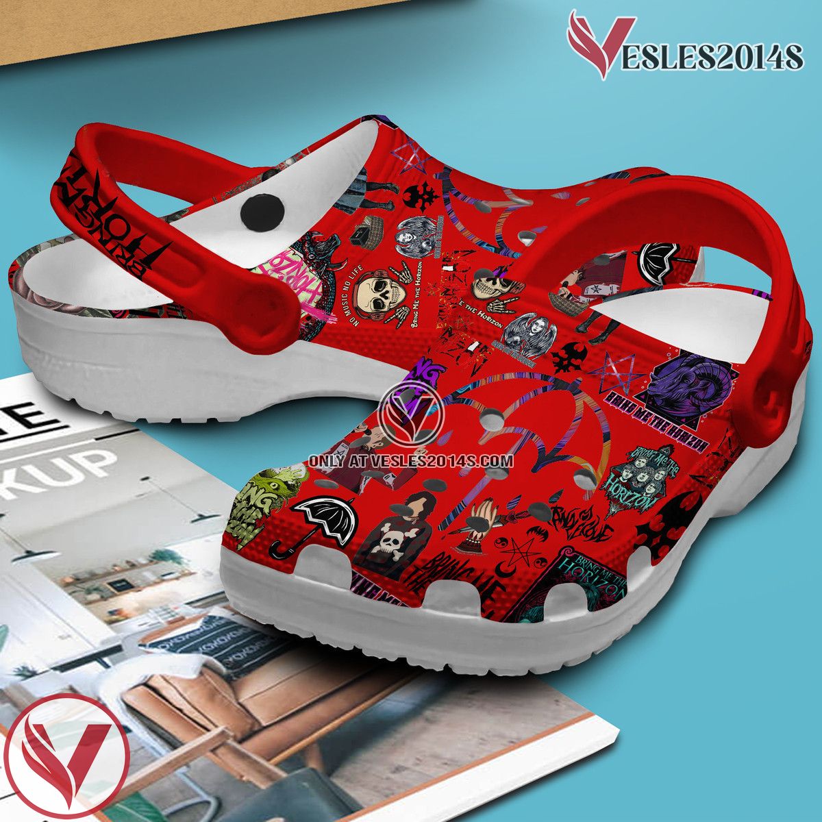 Bring Me The Horizon Music Crocs Crocband Clogs Shoes, Unique Gifts For Fans Style 1 - Vesles2014S 2