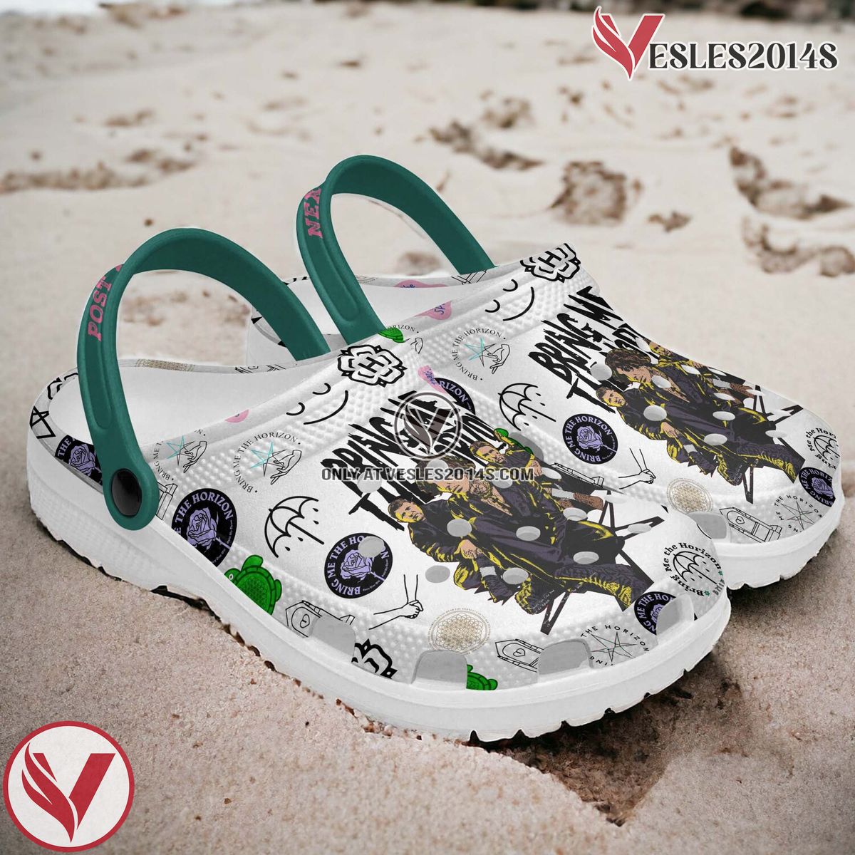 Bring Me The Horizon Music Crocs Crocband Clogs Shoes, Unique Gifts For Fans Style 1 - Vesles2014S 3