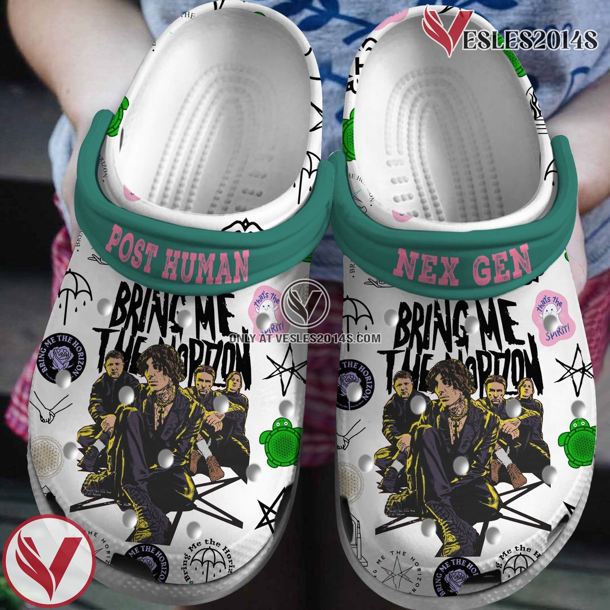 Bring Me The Horizon Music Crocs Crocband Clogs Shoes, Unique Gifts For Fans Style 1 - Vesles2014S