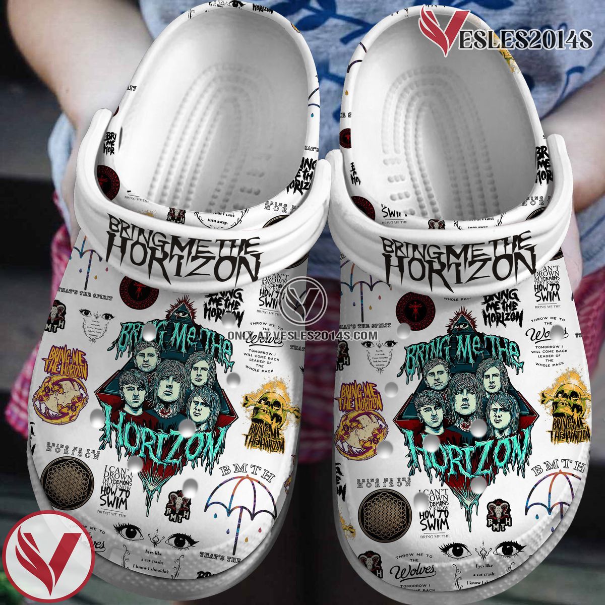Bring Me The Horizon Music Crocs Crocband Clogs Shoes, Unique Gifts For Fans Style 10 - Vesles2014S