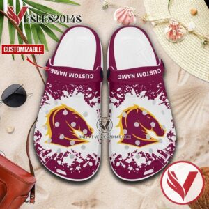 Brisbane Broncos Custom Crocs Clogs, Unique Footwear For Fans 1