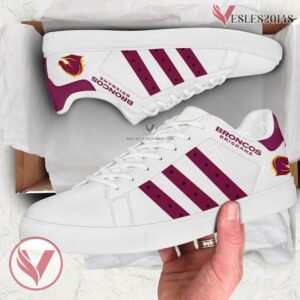 Brisbane Broncos NRL Logo Stan Smith Shoes, Unique Sneaker For Fans - Vesles2014s