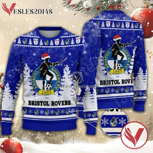 Bristol Rovers Sport Ugly Christmas Sweater, Unique Gifts For Fans - Vesles2014aS 1