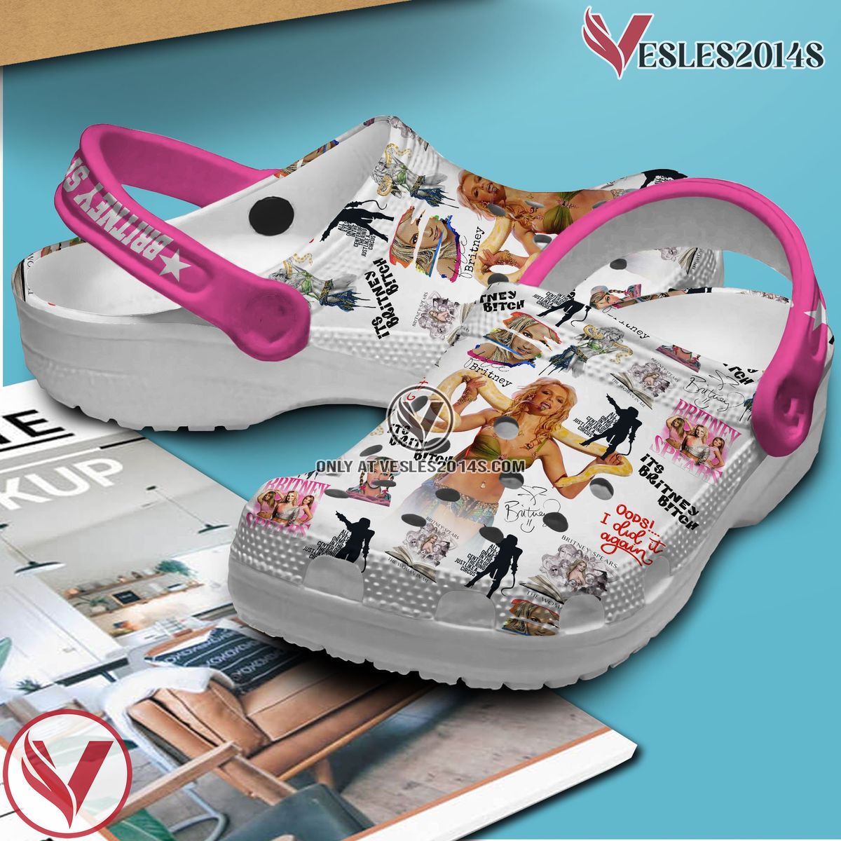 Britney Spears Music Crocs Crocband Clogs Shoes, Unique Gifts For Fans Style 1 - Vesles2014S 2