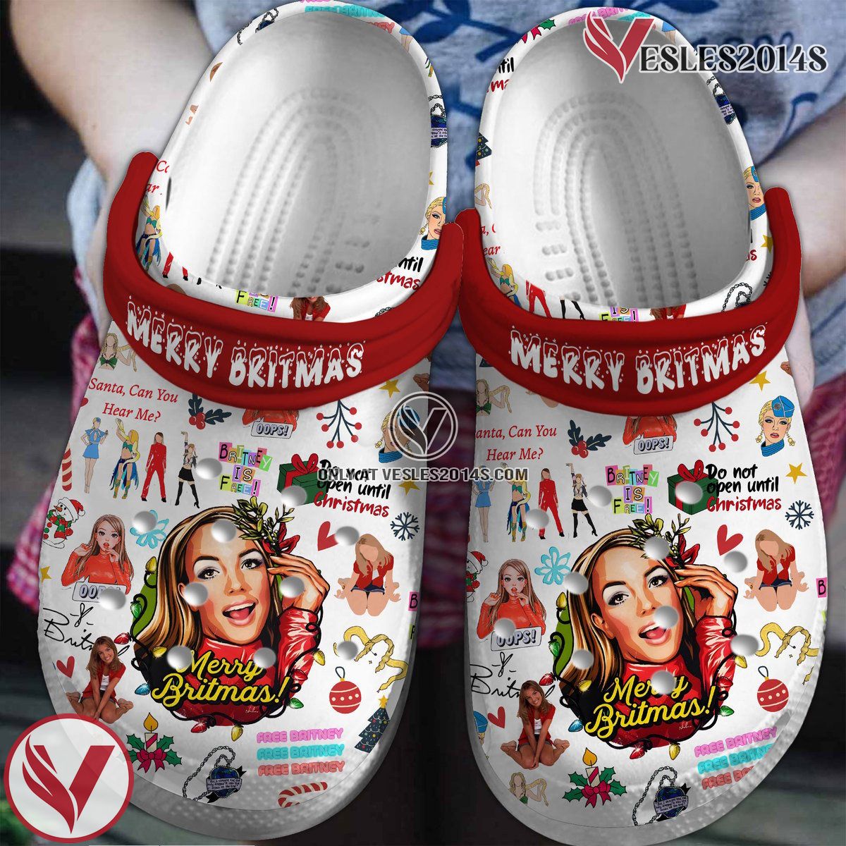 Britney Spears Music Crocs Crocband Clogs Shoes, Unique Gifts For Fans Style 10 - Vesles2014S