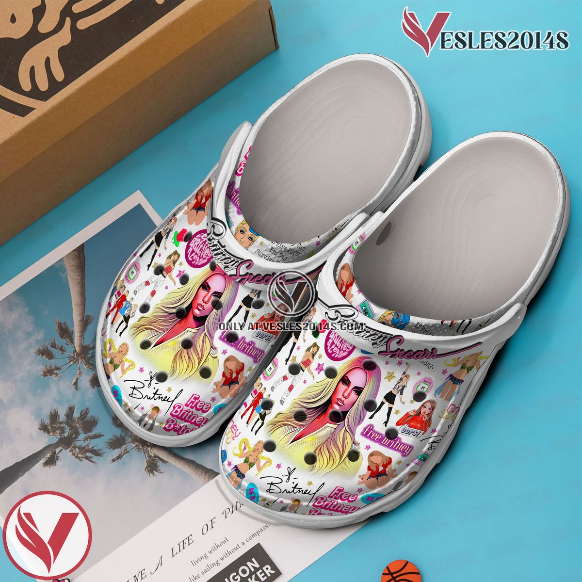 Britney Spears Music Crocs Crocband Clogs Shoes, Unique Gifts For Fans Style 2 - Vesles2014S 2