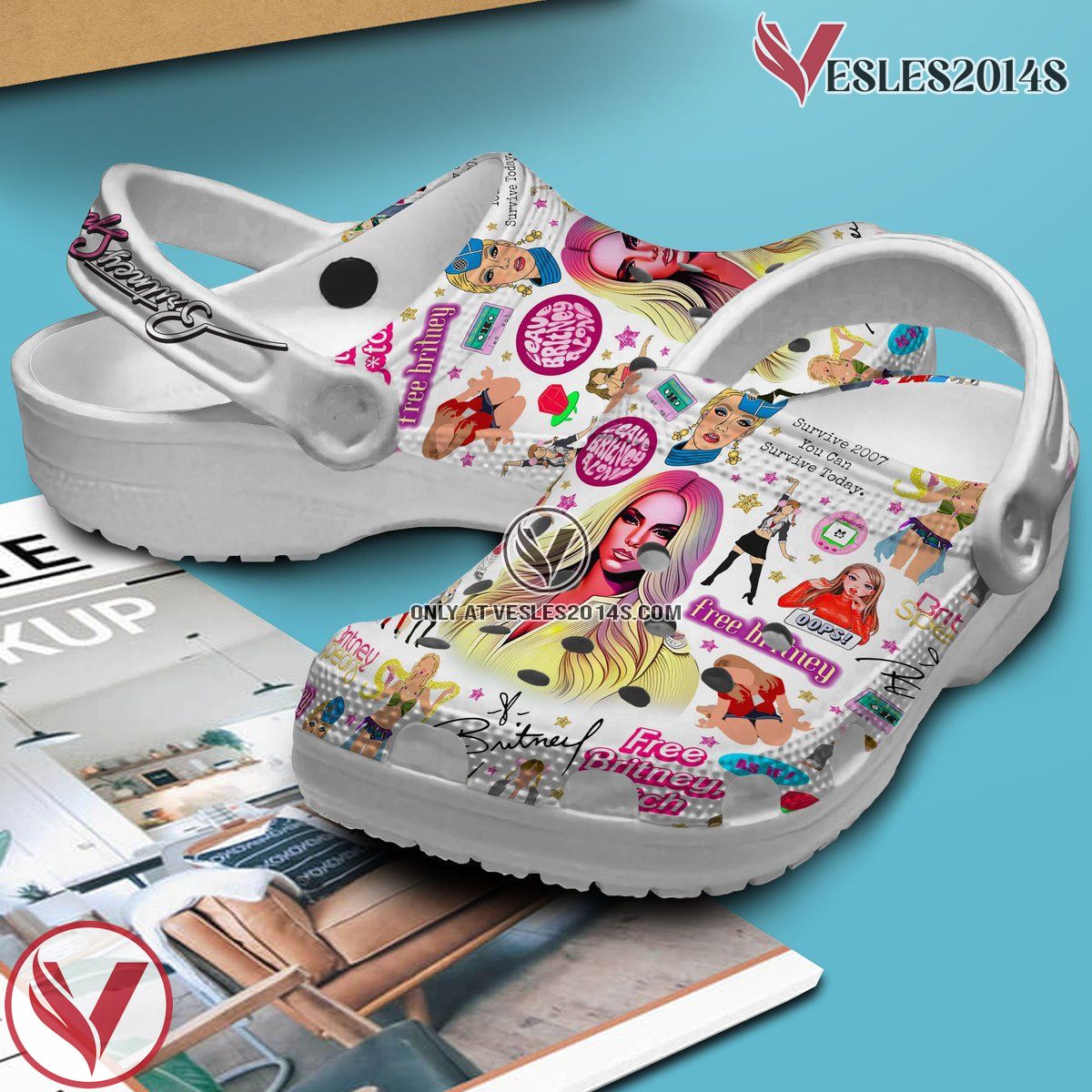Britney Spears Music Crocs Crocband Clogs Shoes, Unique Gifts For Fans Style 2 - Vesles2014S 3