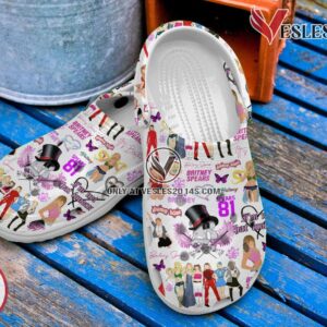 Britney Spears Music Crocs Crocband Clogs Shoes, Unique Gifts For Fans Style 3 - Vesles2014S 3